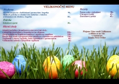 Velikonoční menu v zámecké restauraci